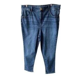Wit & Wisdom Jeans Ab-Solution High Rise Ankle Skinny Medium Blue Wash Size 18
